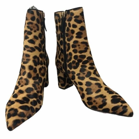 J Crew Boot Pointed Toe Sadie Boot in Leopard Size 7.5 NIB - Picture 4 of 8